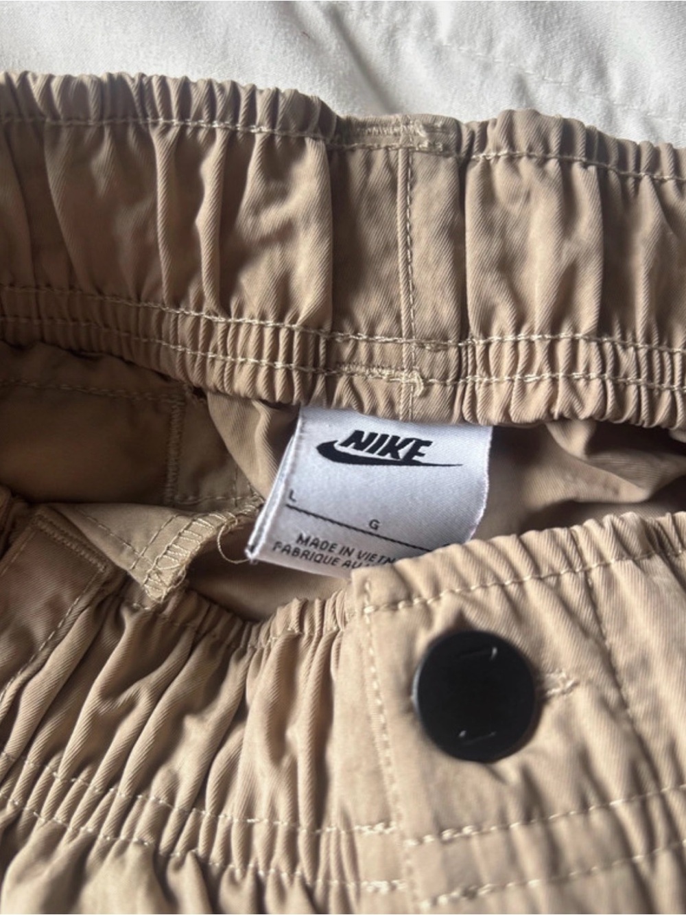 Nike Kids Beige Elastic Waist Joggers